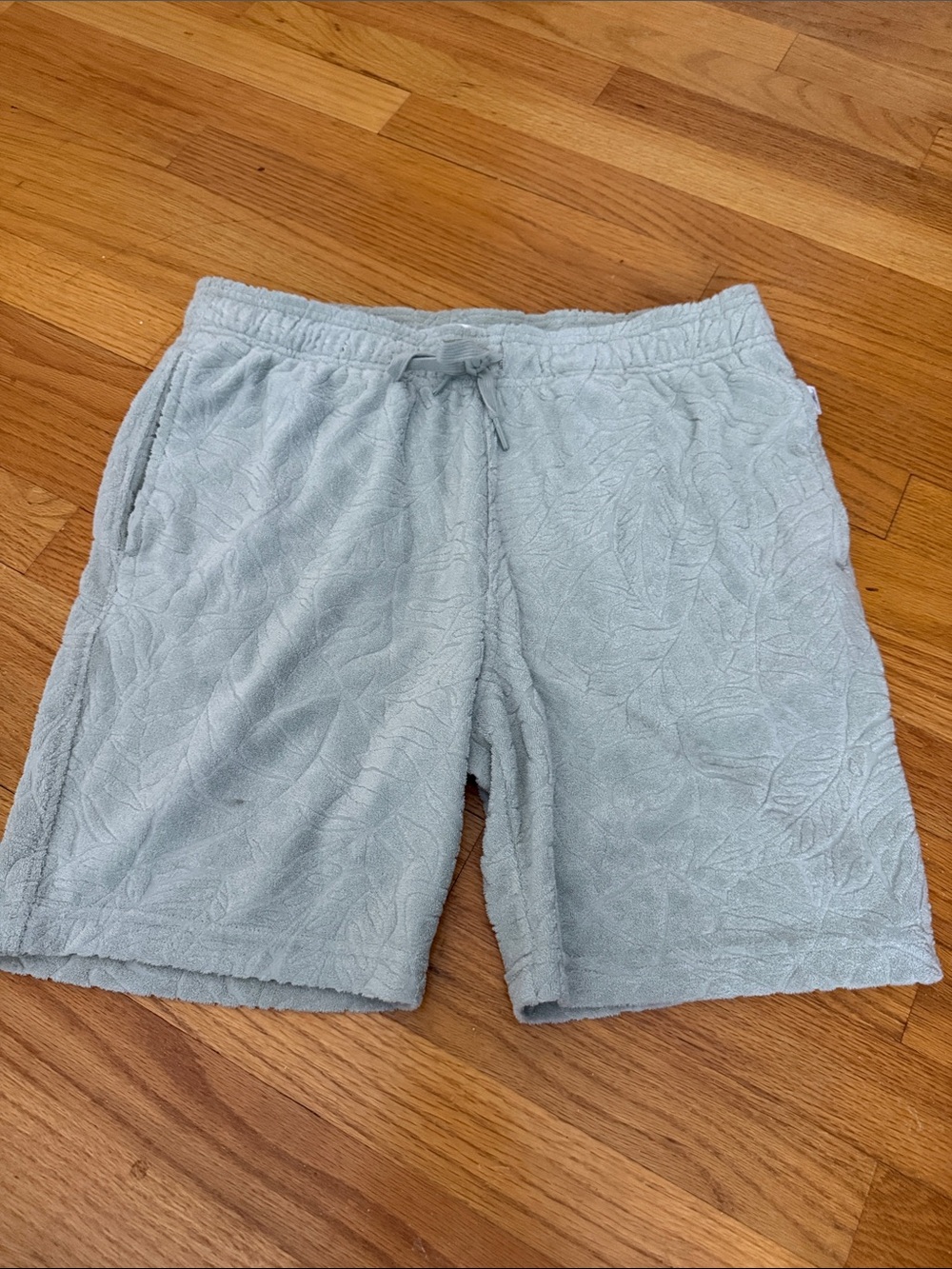 Men's Light green  Plush Lounge Shorts